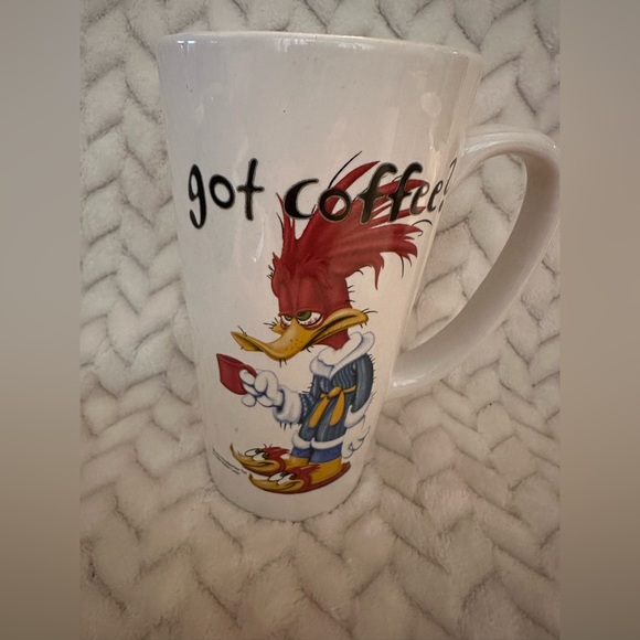 Woody Woodpecker Got Coffee? Mug Walter Lantz Universal Studios '98 14oz Mug - Picture 2 of 10